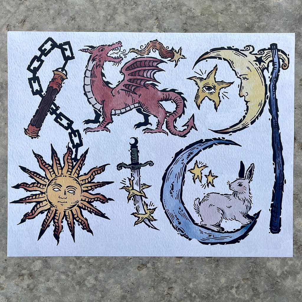 Celestial Fantasy Flash Sheet